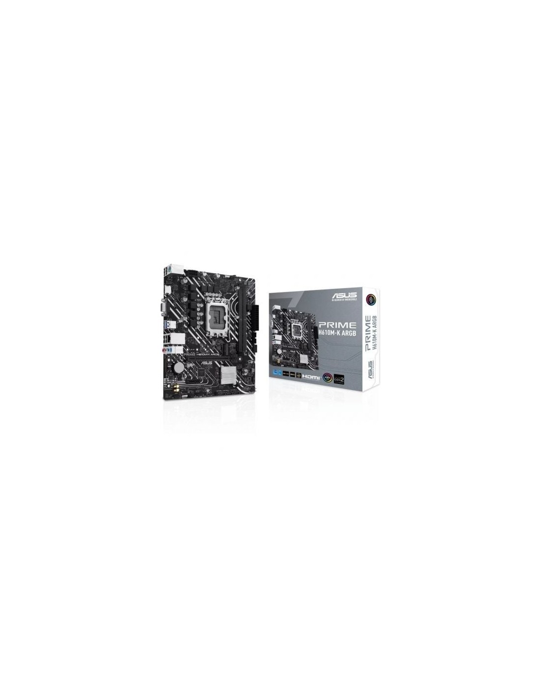 Placa Base Asus Prime H610M-K ARGB Socket 1700 DDR5 PCIe 4.0 Micro ATX