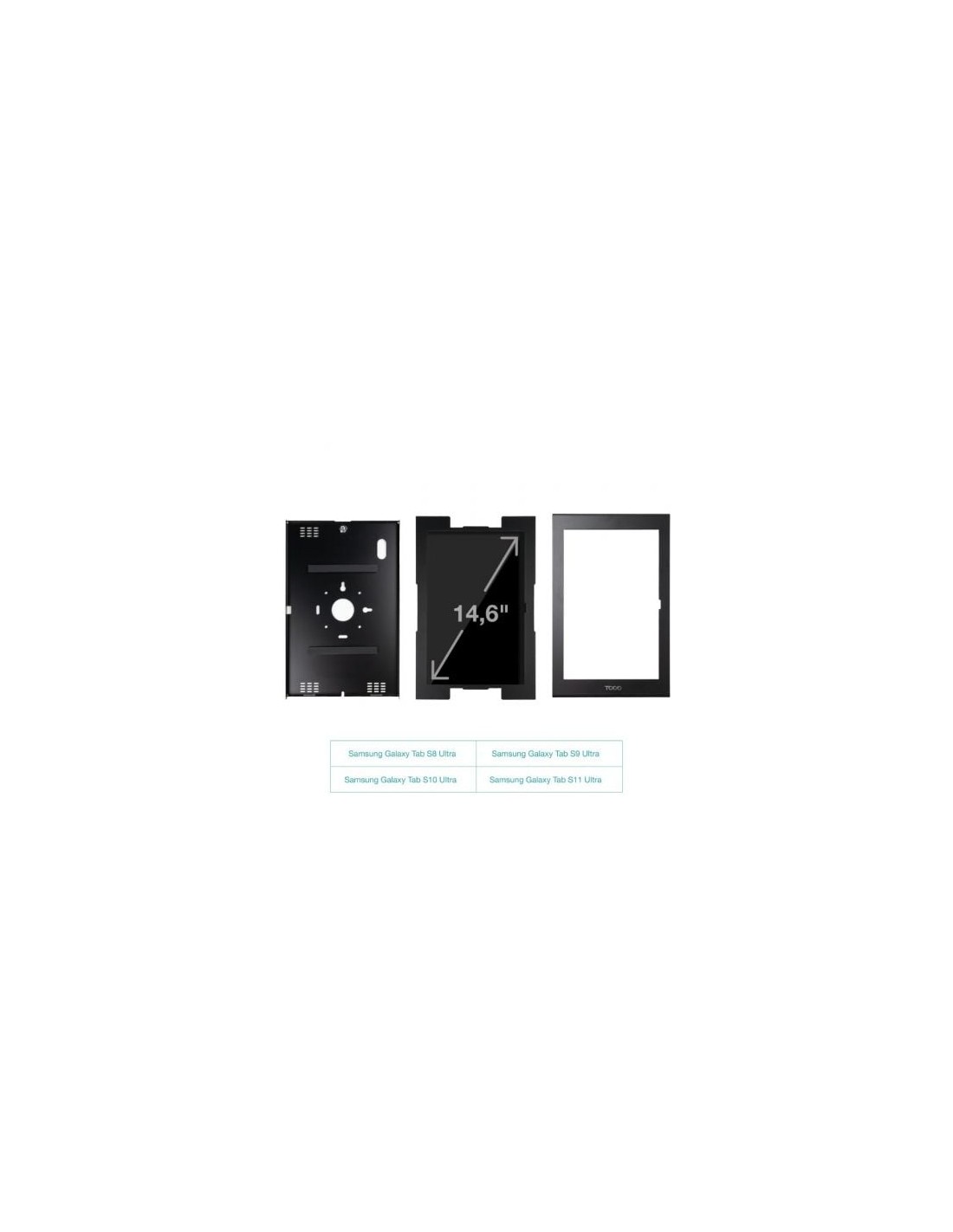 Marco Antirrobo para Tablet TooQ TQATTE2601-L-B, Negro