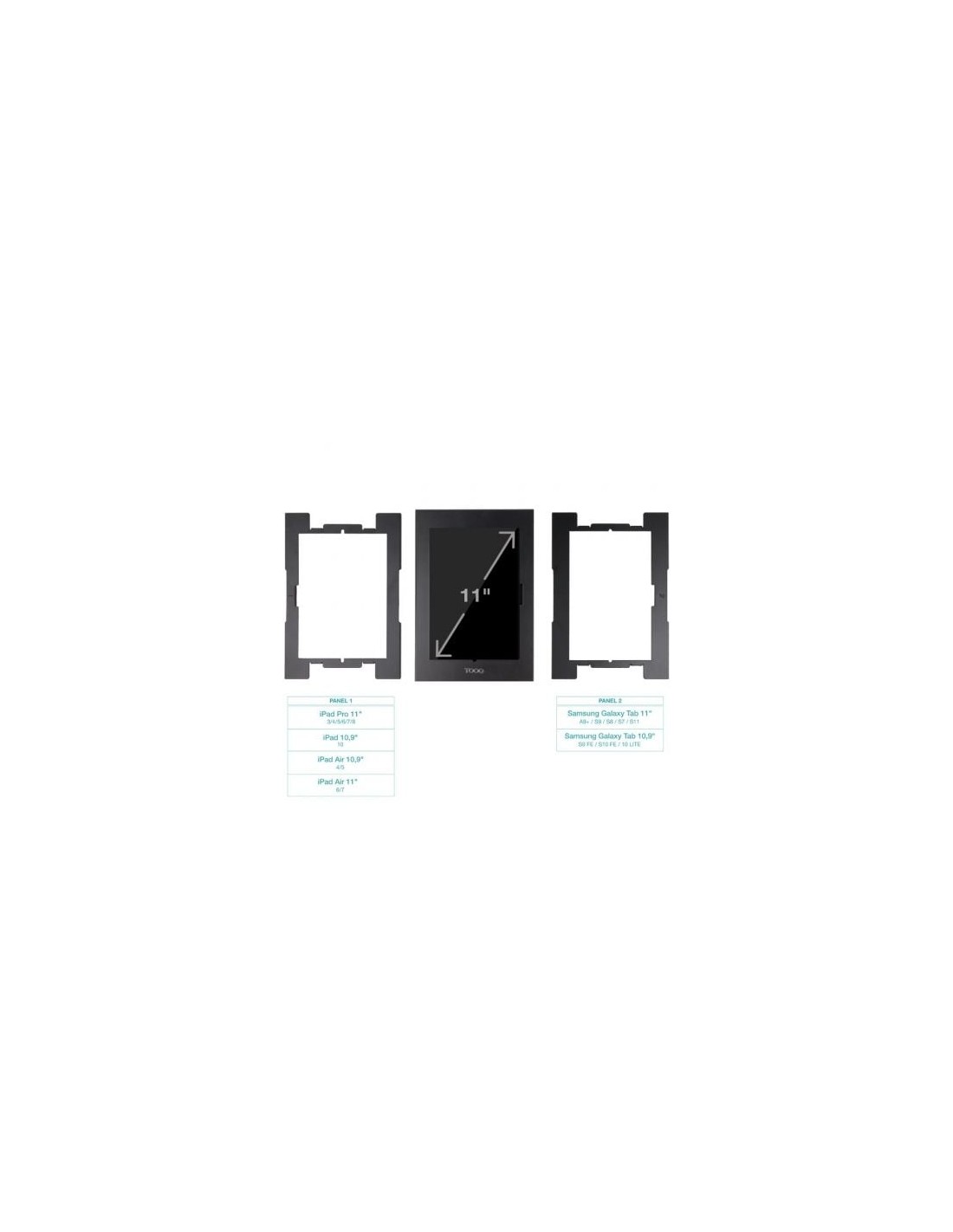 Marco Antirrobo para Tablet TooQ TQATTE2601-S-B, Negro