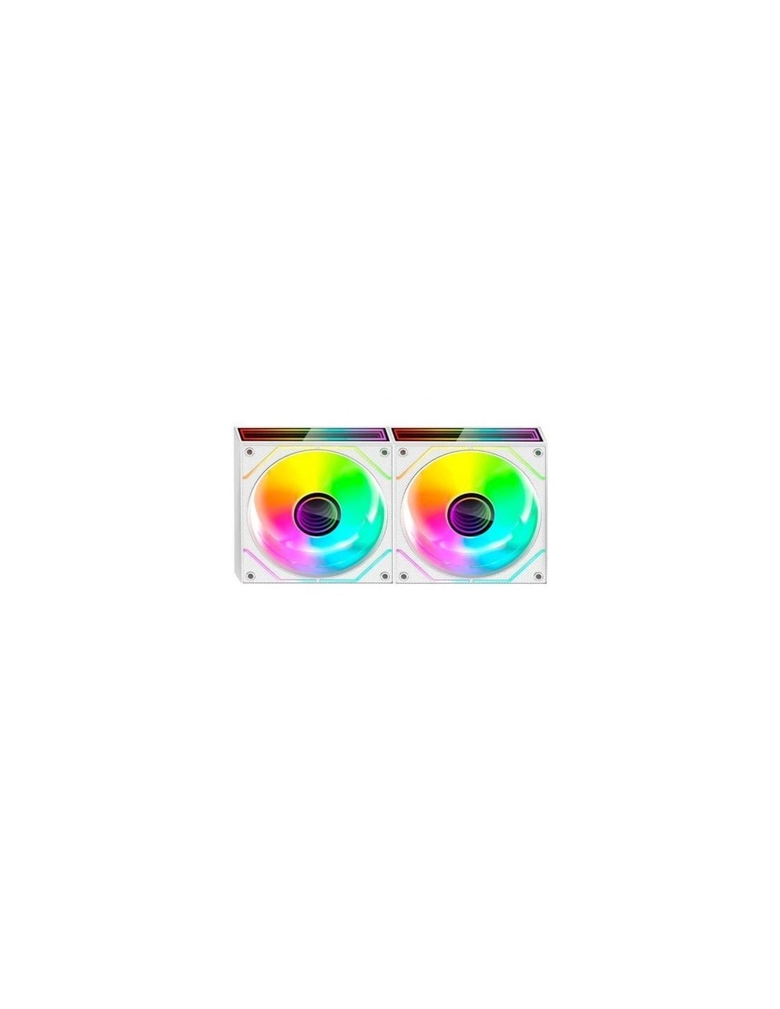 Pack 2 Ventiladores Mars Gaming MF-3DPROX2 12cm ARGB Blancos | Logroño