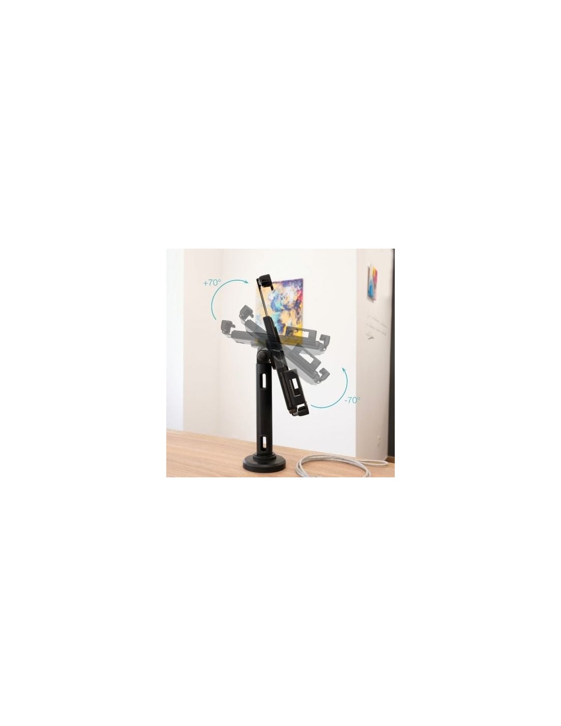 Soporte de Mesa/Pared para Smartphone/Tablet TooQ TQTDS0812, antirrobo