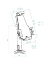 Soporte de Mesa/Pared para Smartphone/Tablet TooQ TQTDS0812, antirrobo