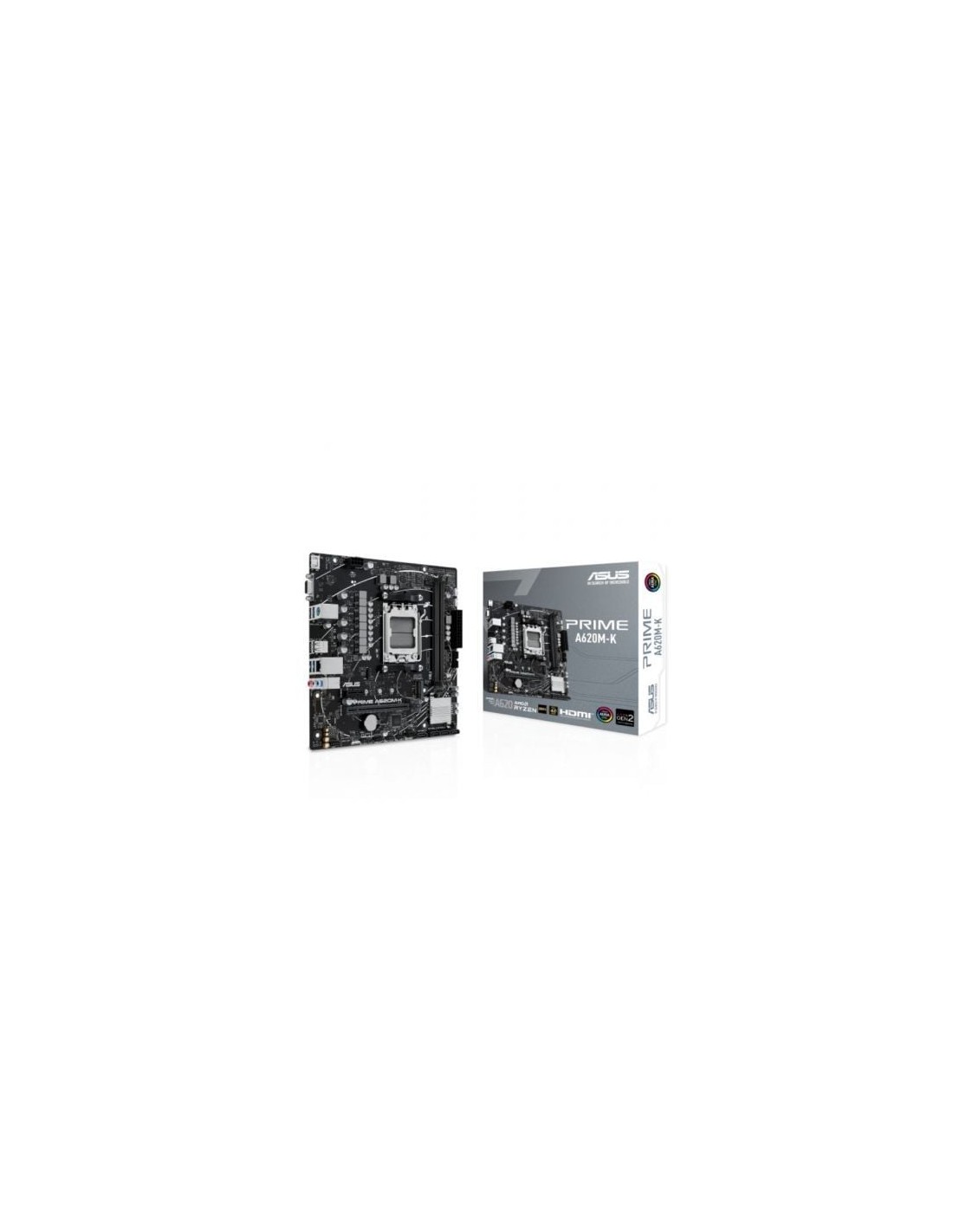 Placa Base Asus Prime A620M-K Socket AM5 DDR5 PCIe 4.0 Micro ATX