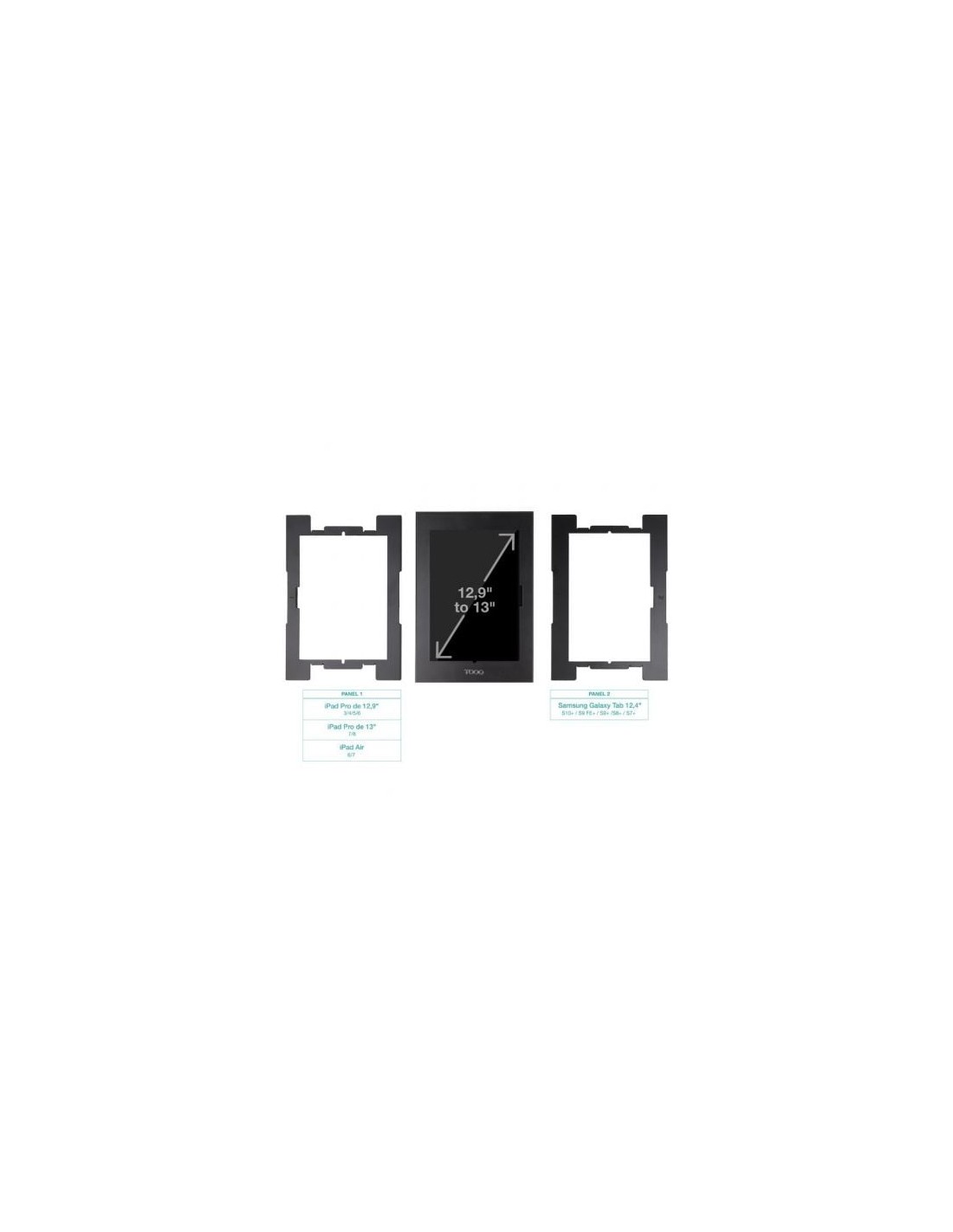 Marco Antirrobo para Tablet TooQ TQATTE2601-M-B, Negro
