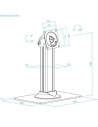 Soporte de Mesa para Marco Antirrobo de Tablet TooQ TQATC2601-B, Negro