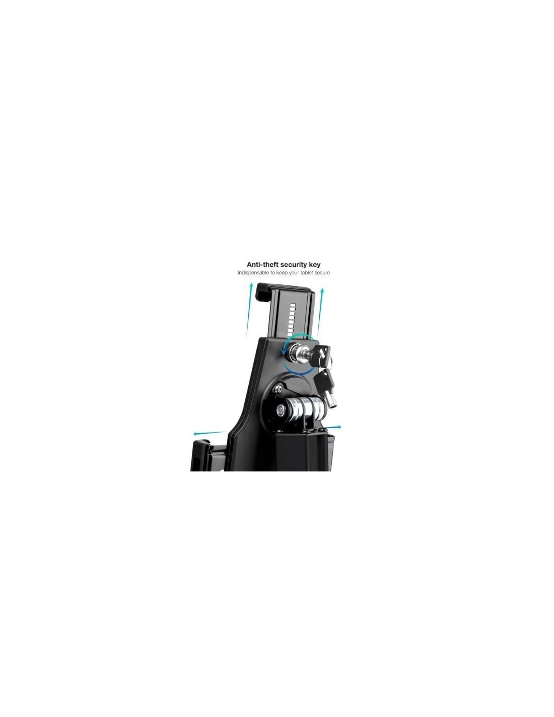 Soporte para Tablet TooQ TQTDS0811, antirrobo, Negro | El Ocio Virtual