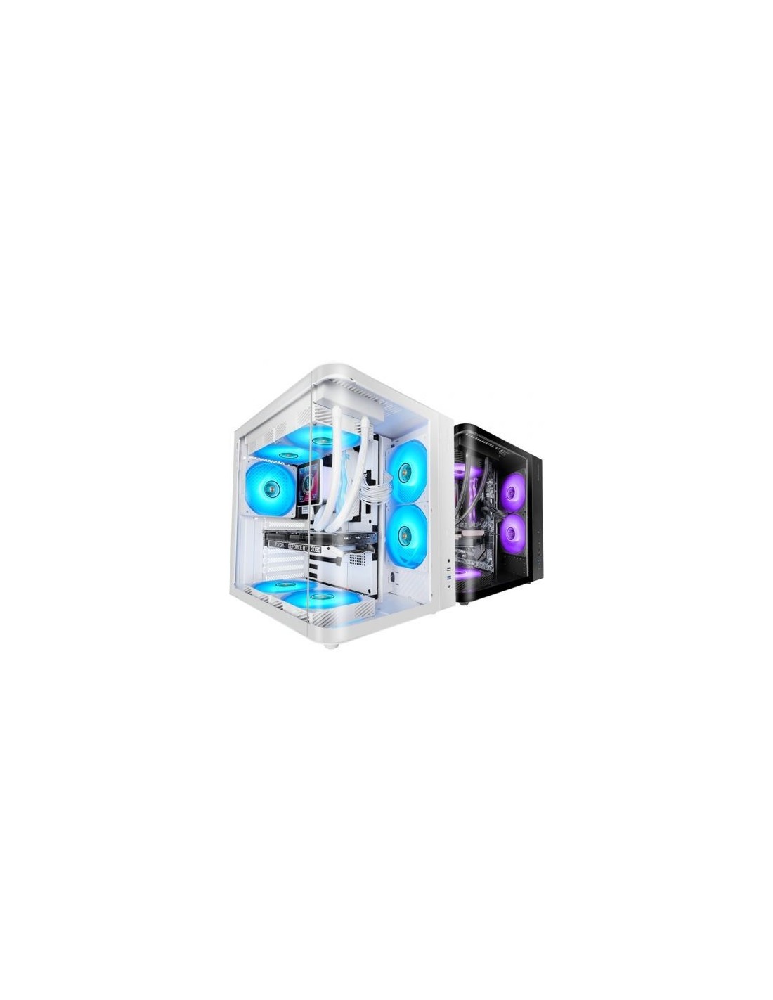 Caja Gaming Semitorre Mars Gaming MC-CURV Blanca | Logroño