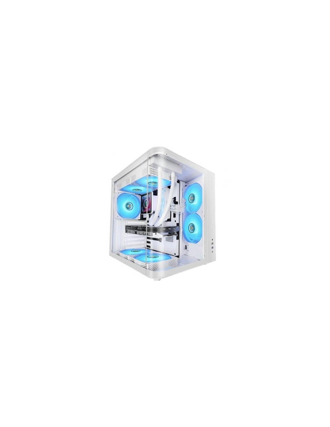 Caja Gaming Semitorre Mars Gaming MC-CURV Blanca | Logroño