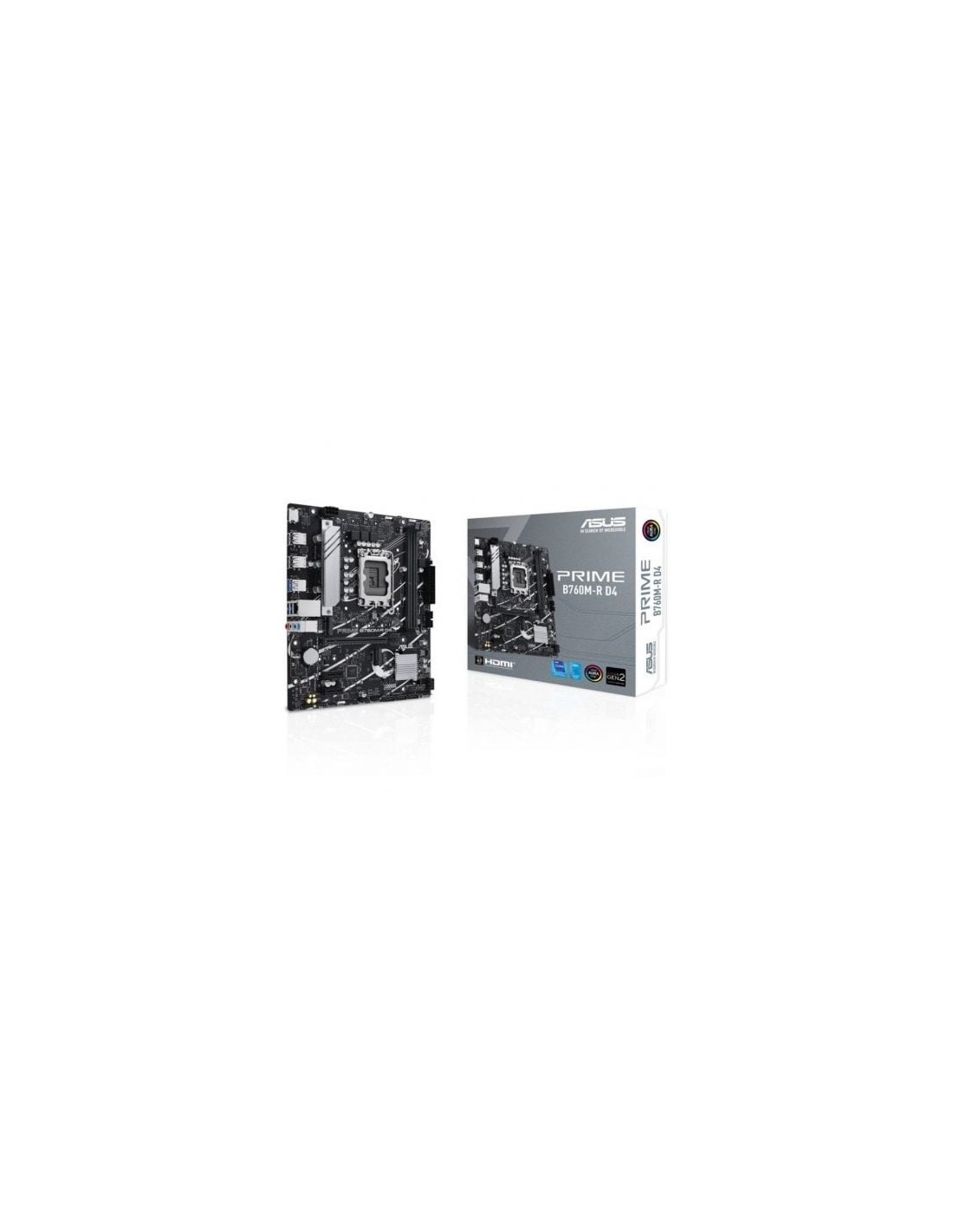 Placa Base Asus Prime B760M-R D4 Socket 1700 DDR4 PCIe 4.0 Micro ATX