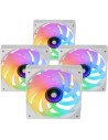 Pack 4 Ventiladores Mars Gaming MF-SI4KIT 12cm + HUB + Mando a Distanc