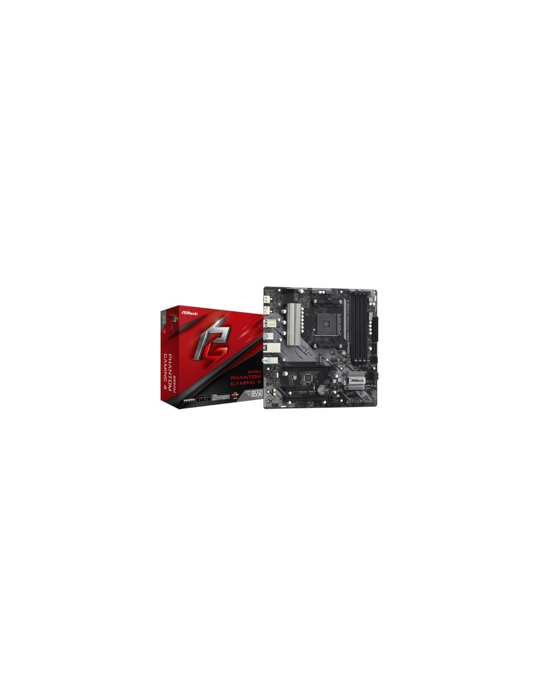 Placa Base Asrock B550M Phantom Gaming 4 DDR4 PCIe 4.0 Socket AM4 Micr