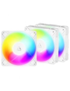 Pack de 3 Ventilador Arctic P12 Pro Reverse A-RGB 12cm Blanco