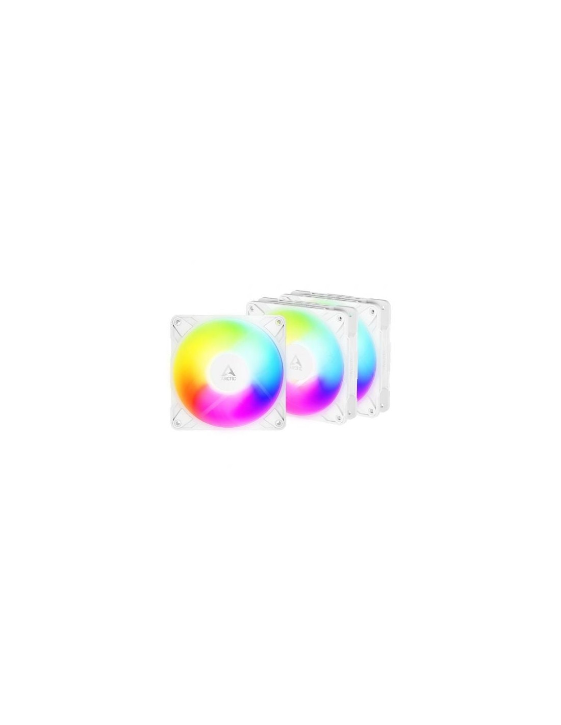 Pack de 3 Ventilador Arctic P12 Pro Reverse A-RGB 12cm Blanco