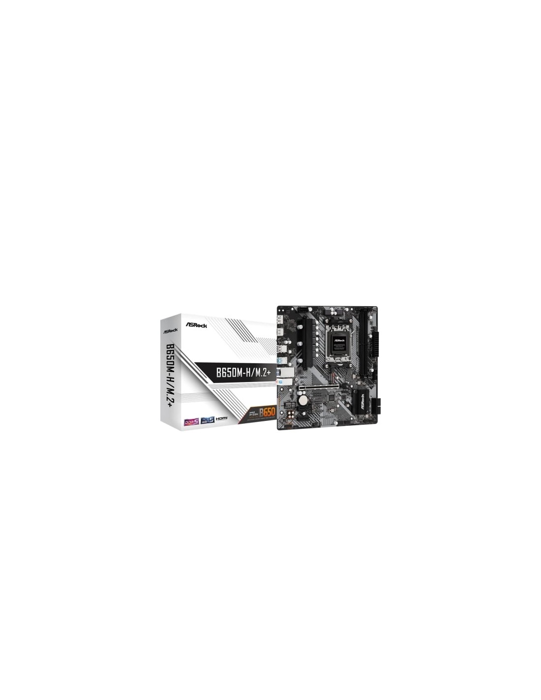Placa Base Asrock B650M-H/M.2+ DDR5 PCIe 4.0 Socket AM5 Micro ATX