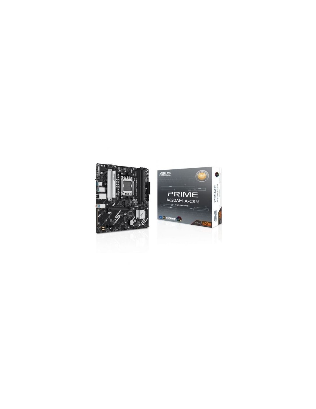 Placa Base Asus A620AM-A-CSM Socket AM5 DDR5 PCIe 4.0 Micro ATX