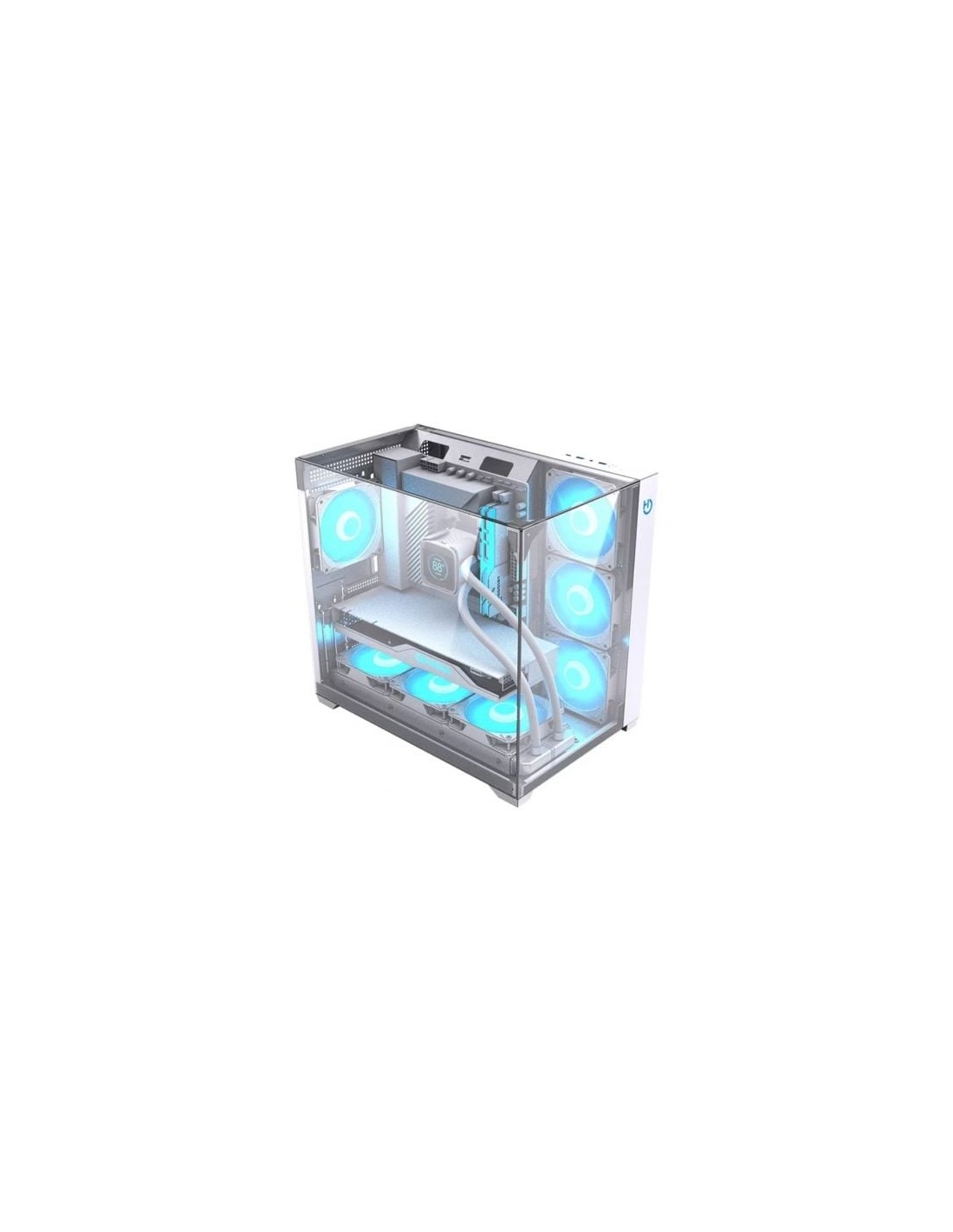 Caja Gaming Semitorre Hiditec SKY Blanca | Logroño