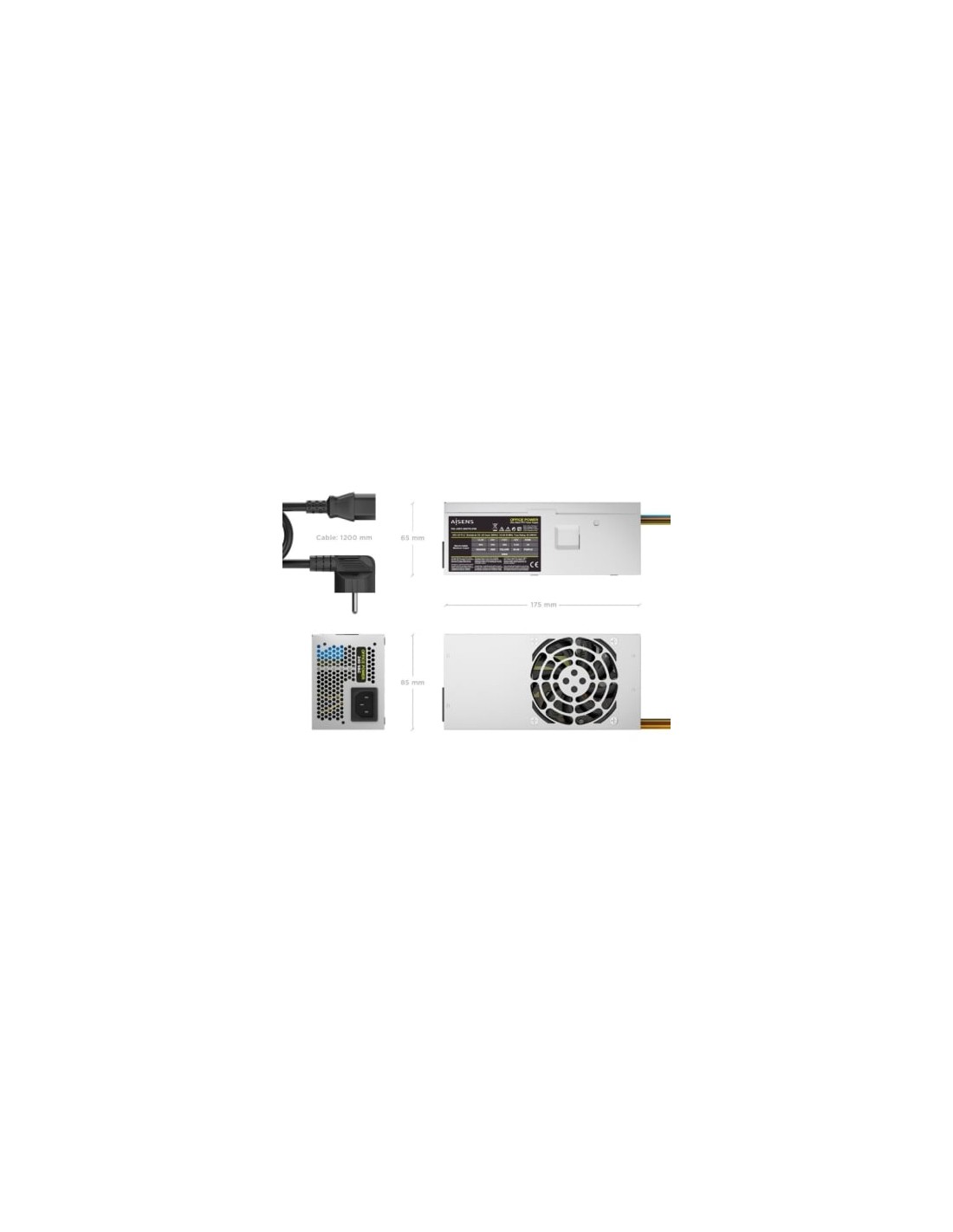 Fuente de Alimentación TFX Aisens ASPC-500TFX-PSE 500W | Logroño