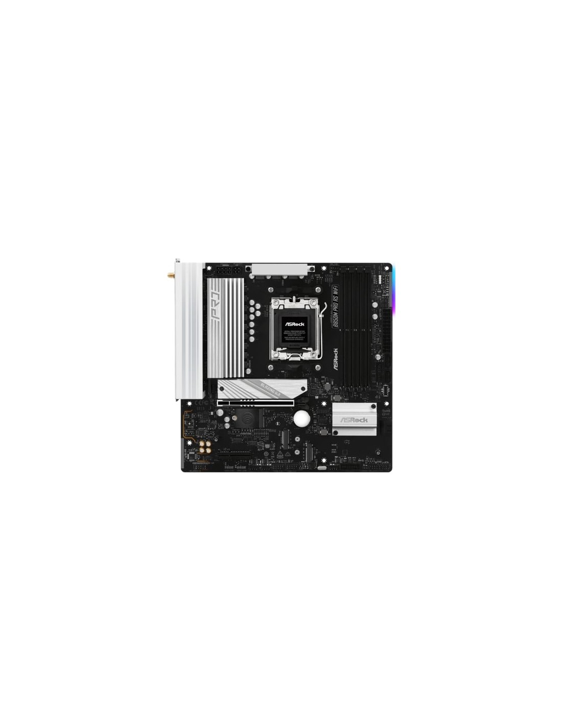 Placa Base Asrock B850M Pro RS WiFi DDR5 PCIe 5.0 Socket AM5 Micro ATX
