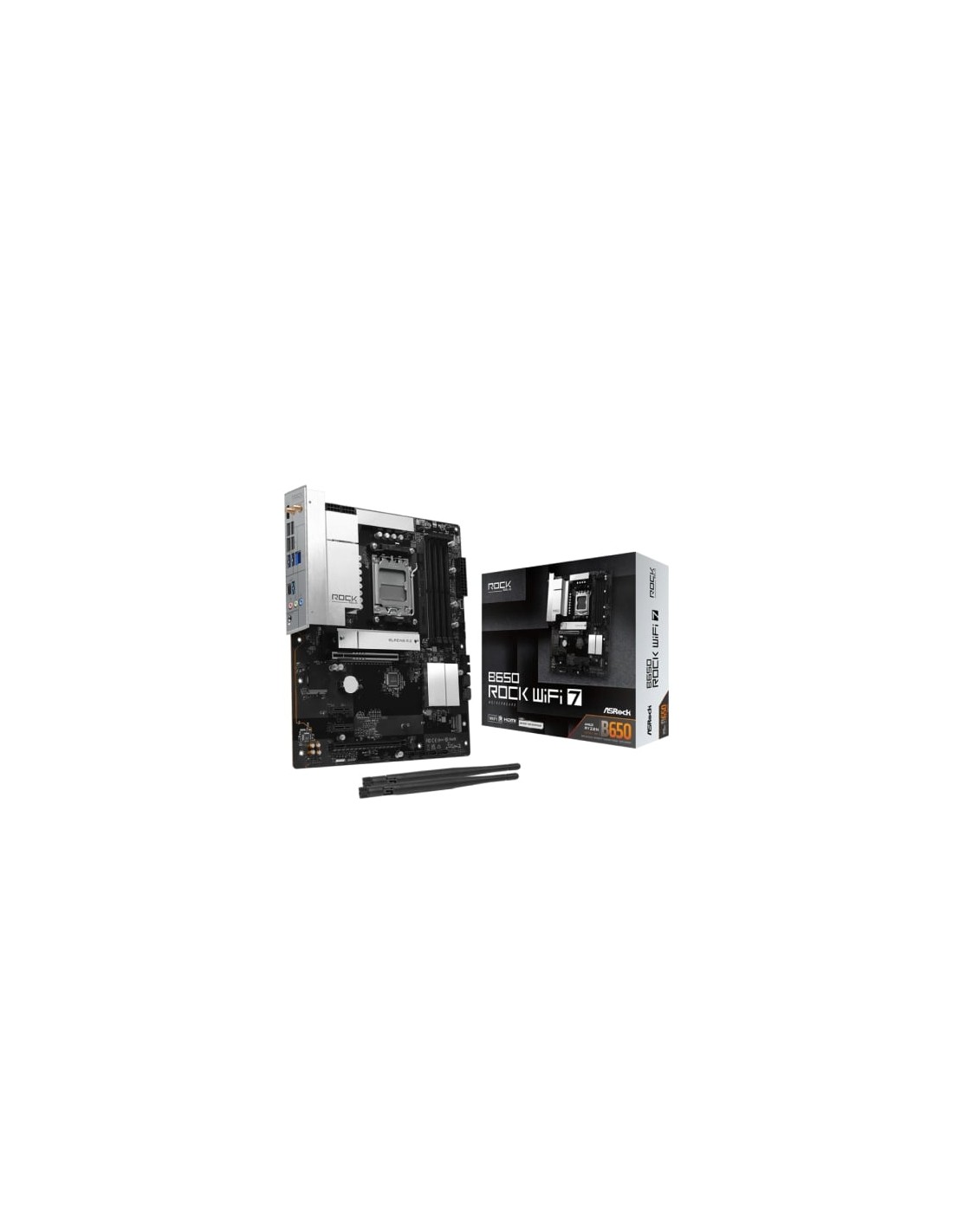 Placa Base Asrock B650 ROCK WIFI 7 DDR5 PCIe 5.0 Socket AM5 | Logroño