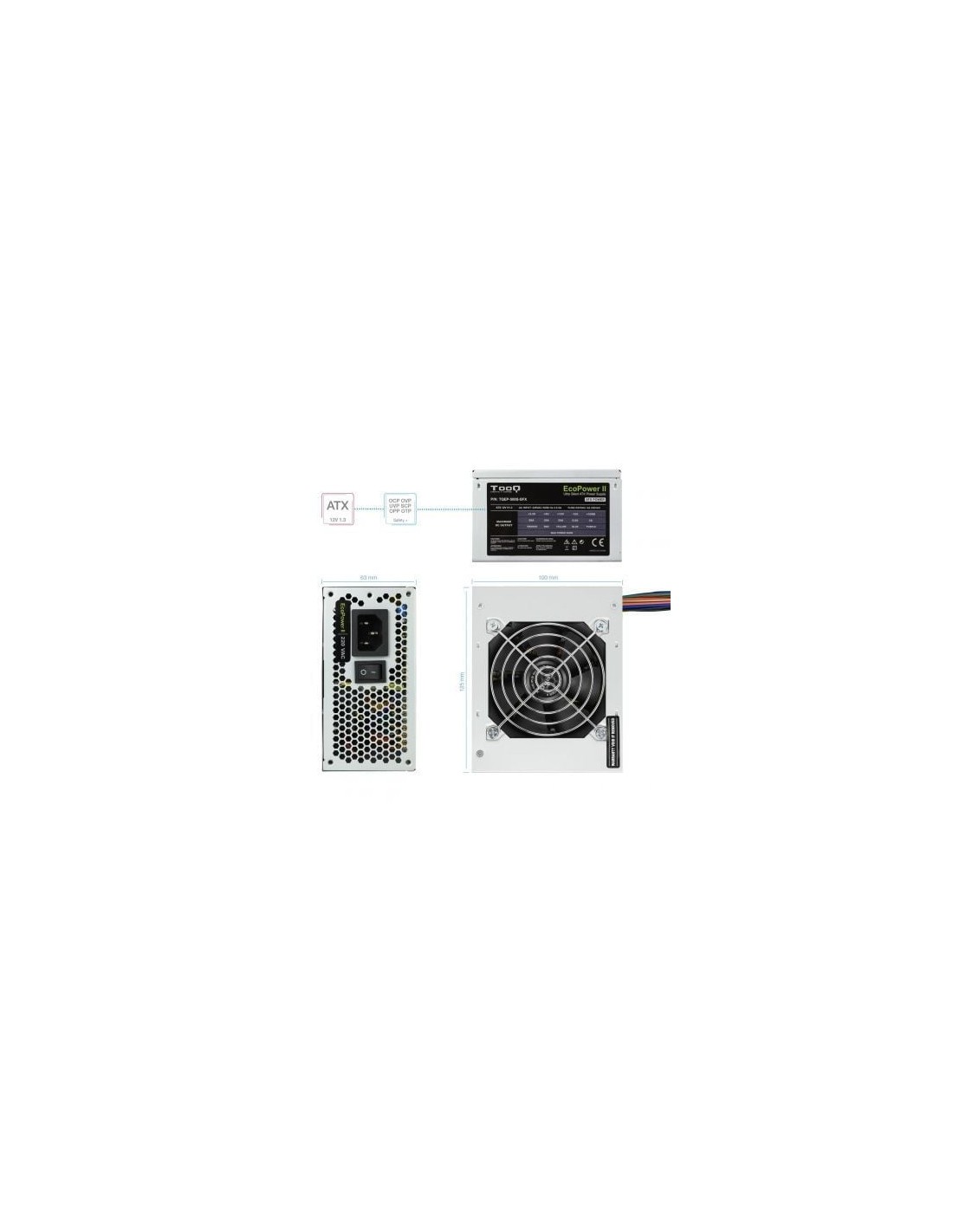 Fuente de Alimentación SFX TooQ TQEP-500S-SFX 500W | Logroño