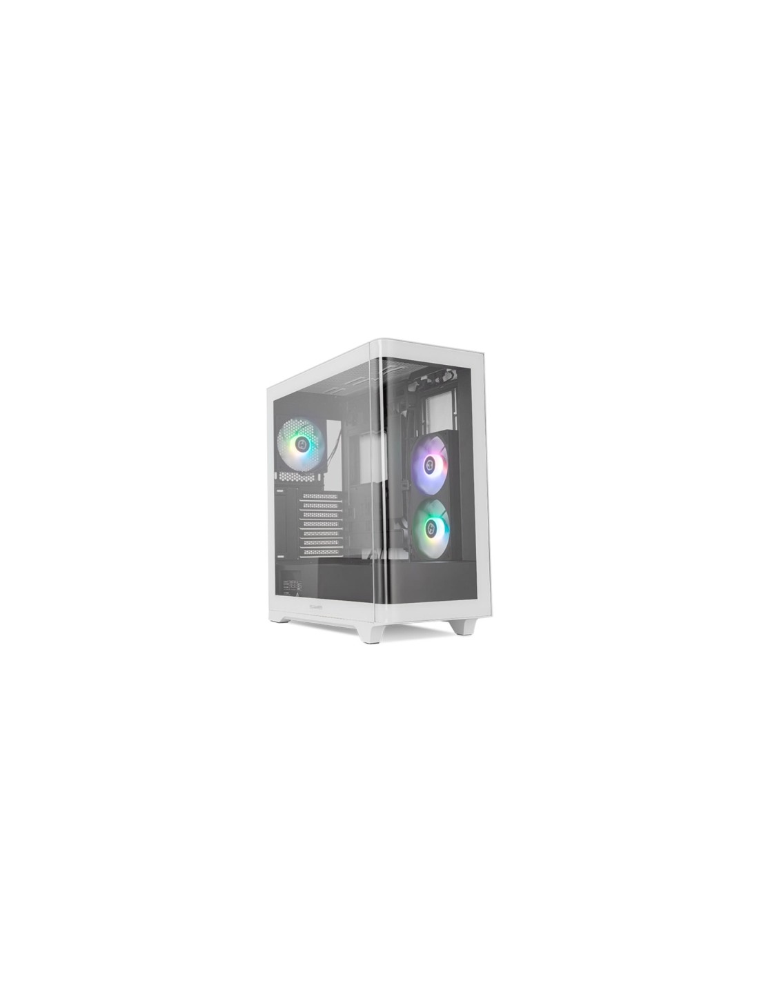 Caja Gaming Semitorre Nox Hummer ETHER Blanca y Negra | Logroño