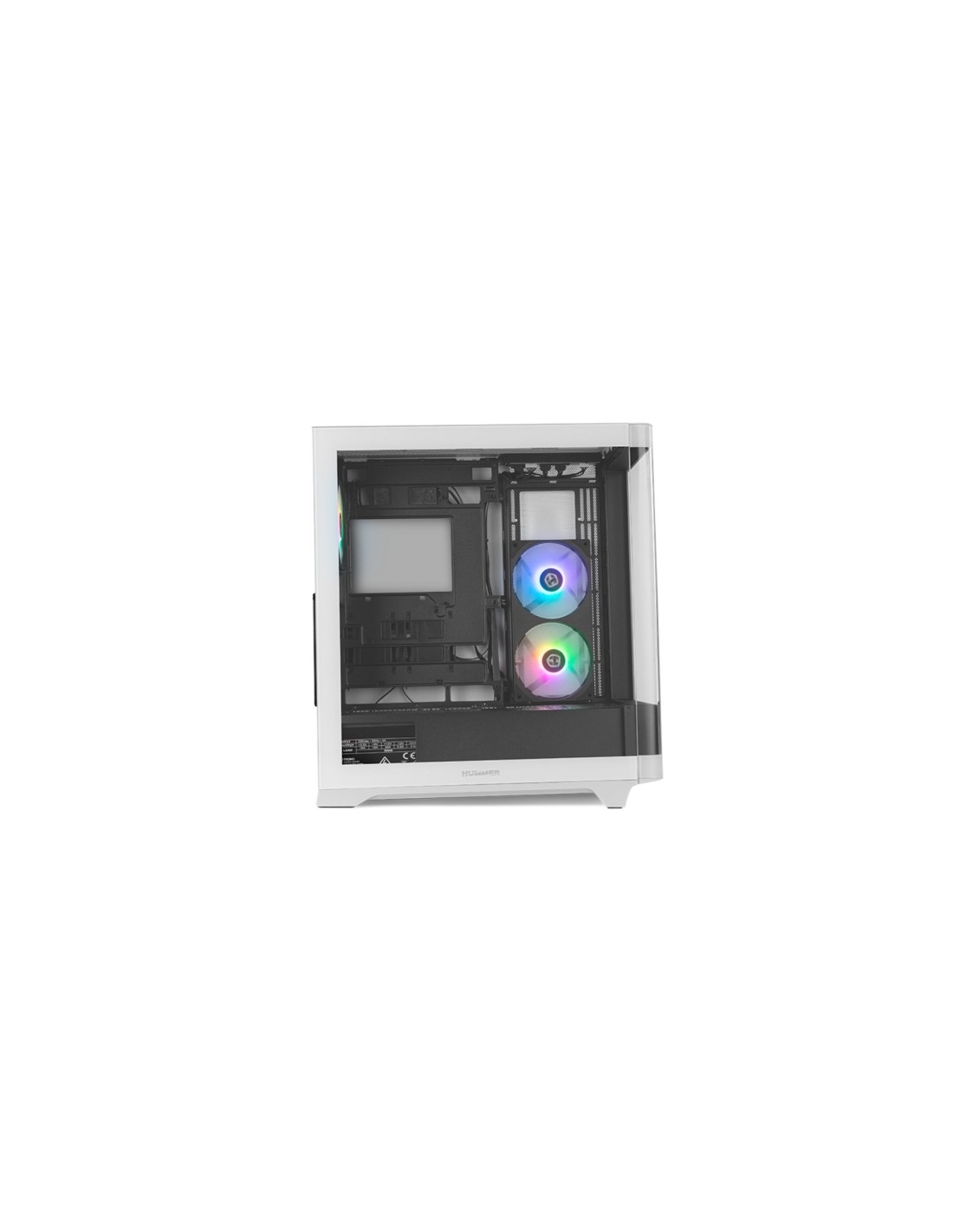Caja Gaming Semitorre Nox Hummer ETHER Blanca y Negra | Logroño