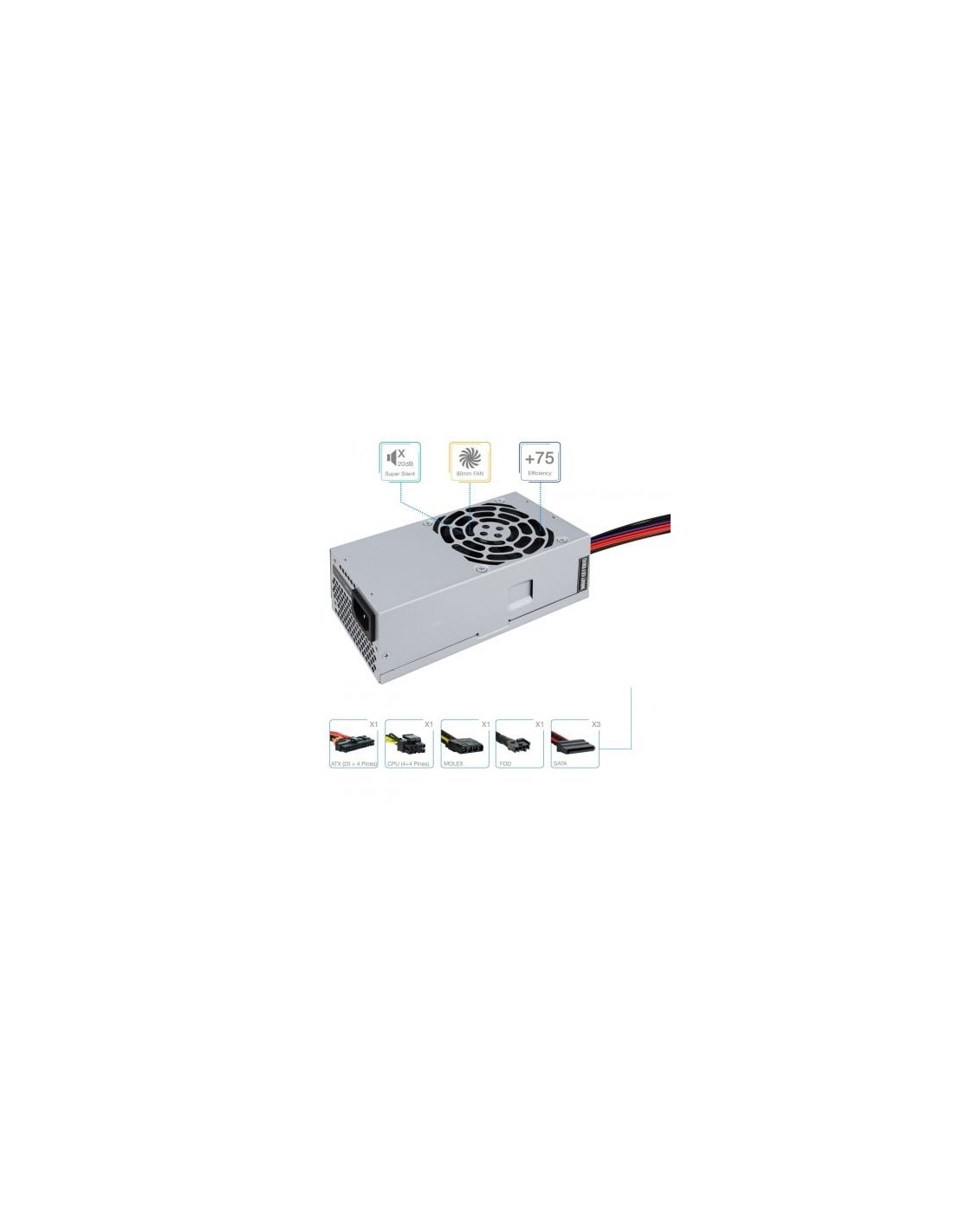 Fuente de Alimentación TFX TooQ TQEP-TFX500S-O 500W | Logroño