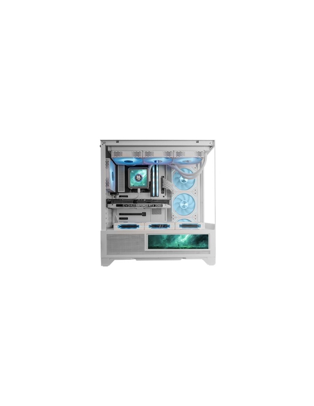 Caja Gaming Semitorre Mars Gaming MC-LCDX Blanca | Logroño