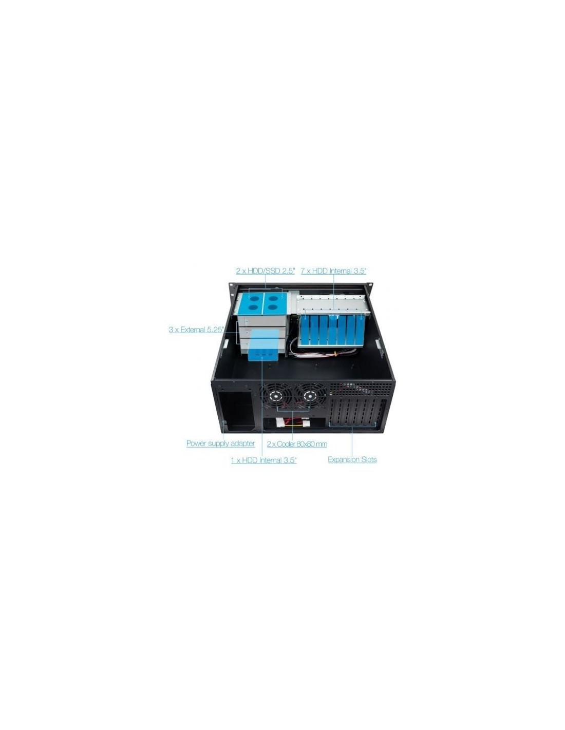 Caja Rack TooQ RACK-406N-USB3 | Logroño
