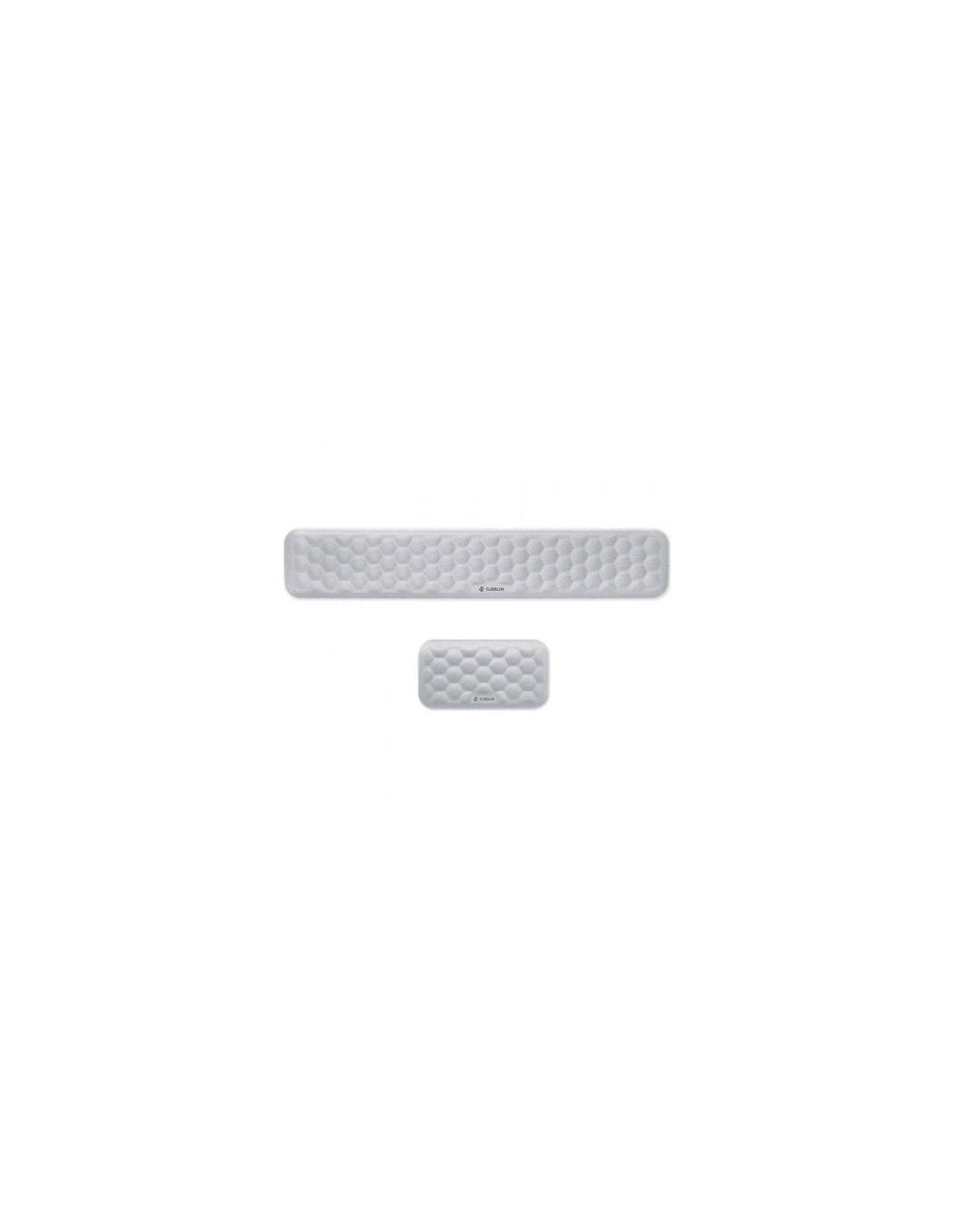 Pack de 2 Reposamuñecas Subblim Ergo AirPadding, Plateadas