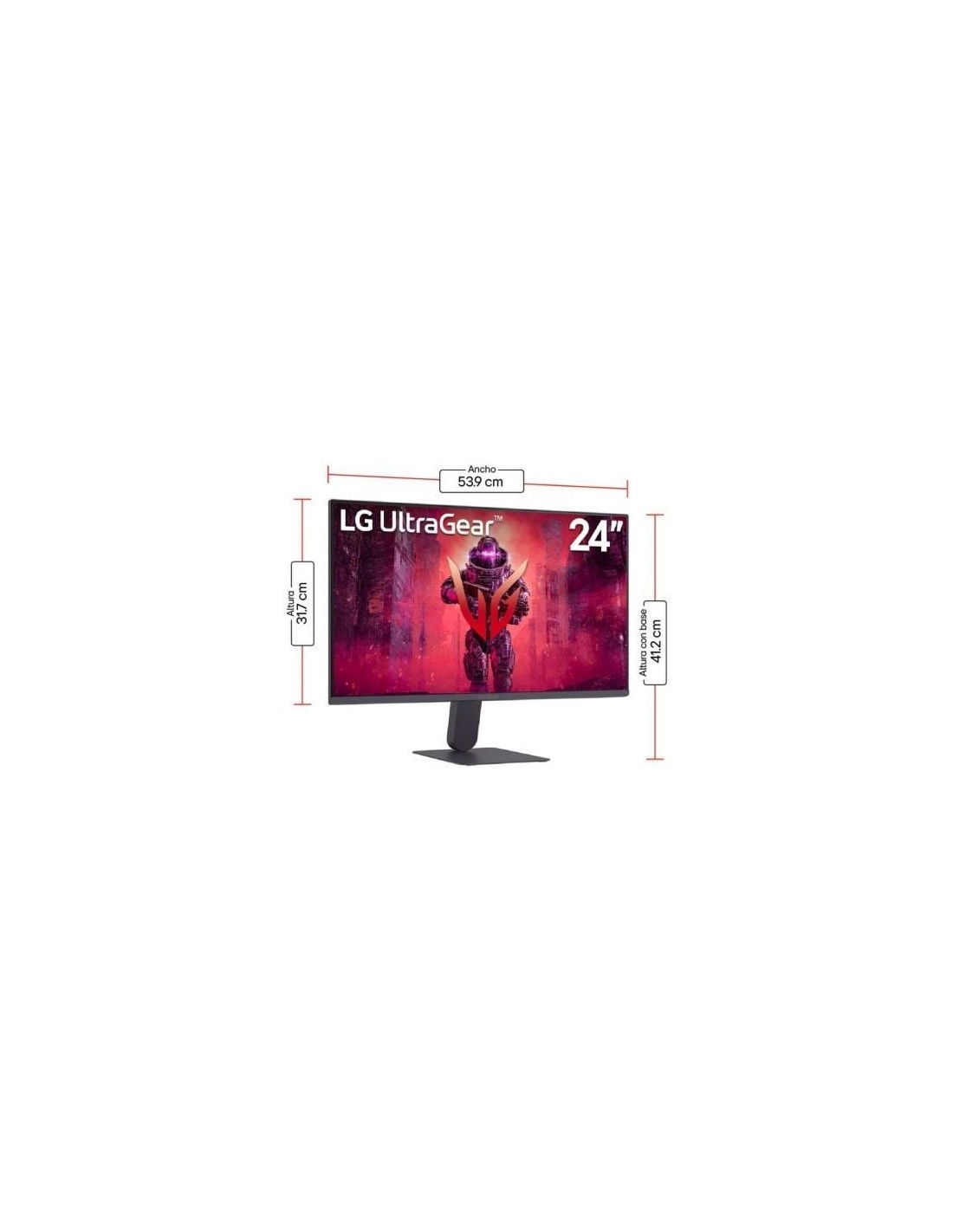 Monitor Gaming LG UltraGear 24G411A-B 23.7", Full HD, 1ms, 144Hz, IPS,