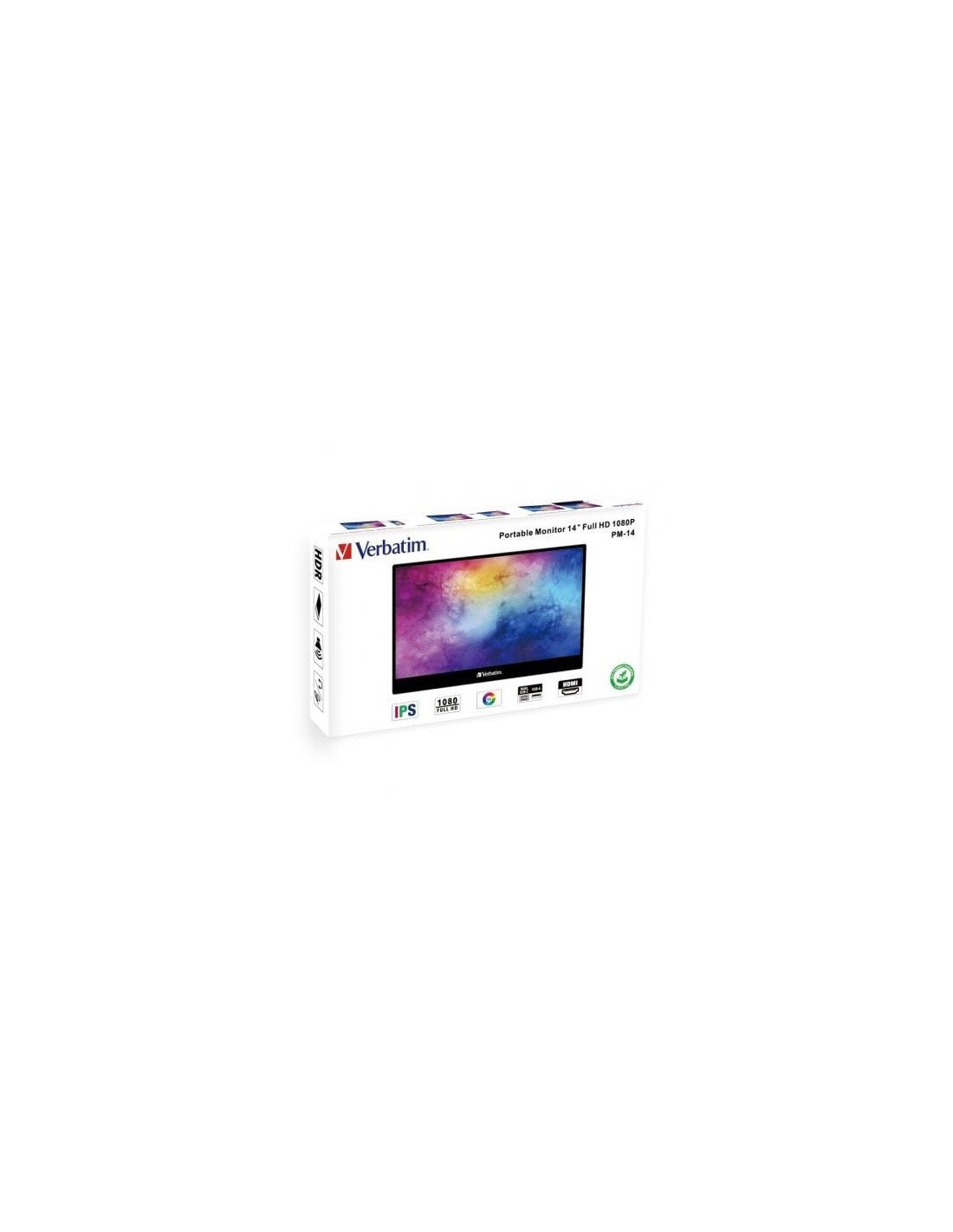 Monitor Portátil Verbatim PM-14 14", Full HD, Multimedia, Negro