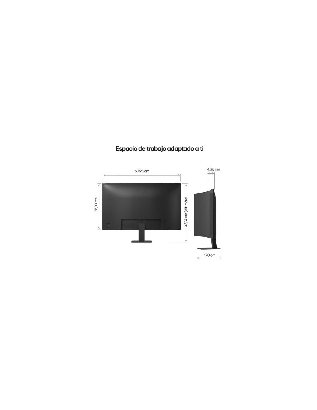 Monitor Curvo LG 27U421A-B 27", Full HD, Negro | El Ocio Virtual