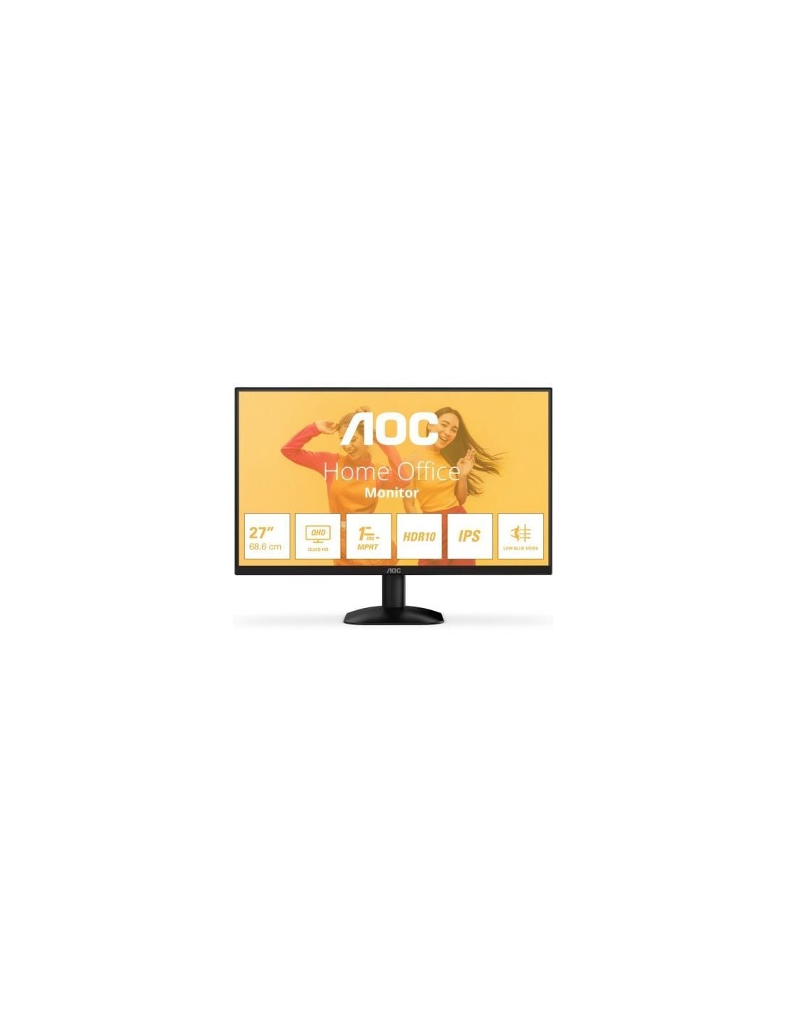 Monitor Profesional AOC Q27B35E 27", QHD, Negro | El Ocio Virtual