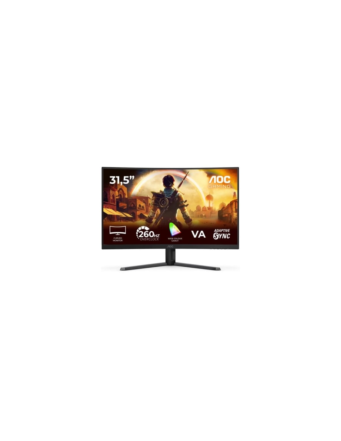 Monitor Gaming Curvo AOC C32G42ZE 31.5", Full HD, 0.3ms, 240Hz, VA, Ne