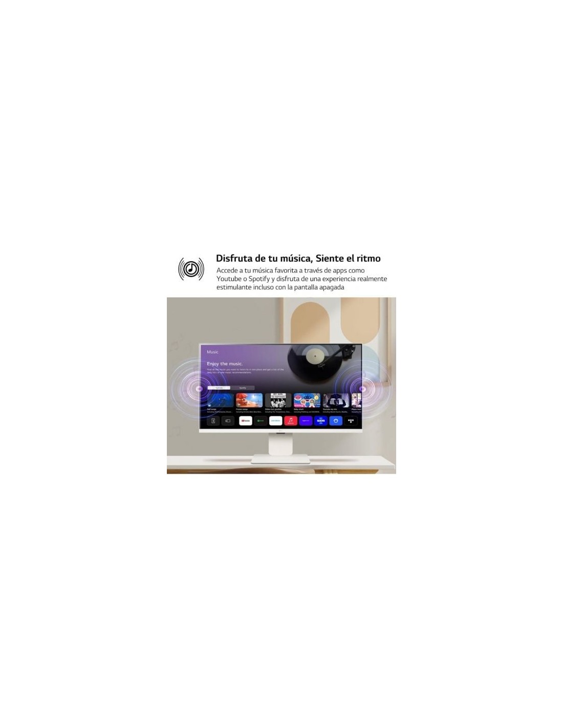 Smart Monitor LG MyView 32SR50F-W 31.5", Full HD, Multimedia, Smart TV