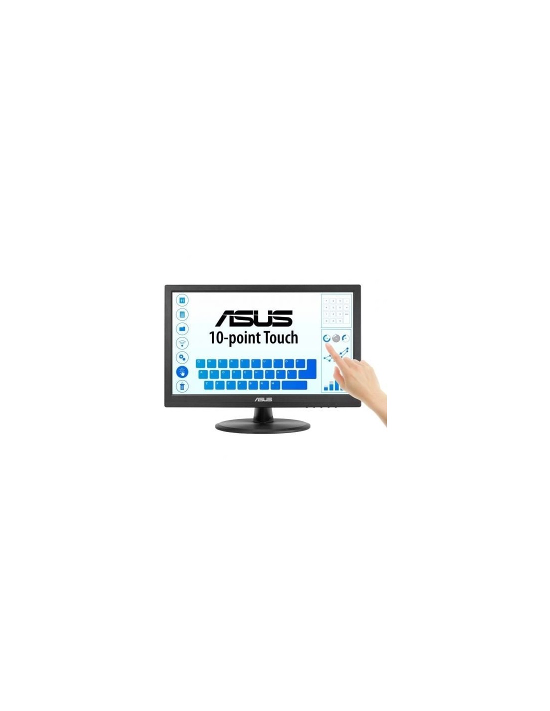 Monitor Profesional Táctil Asus VT169HE 15.6", Full HD, Negro