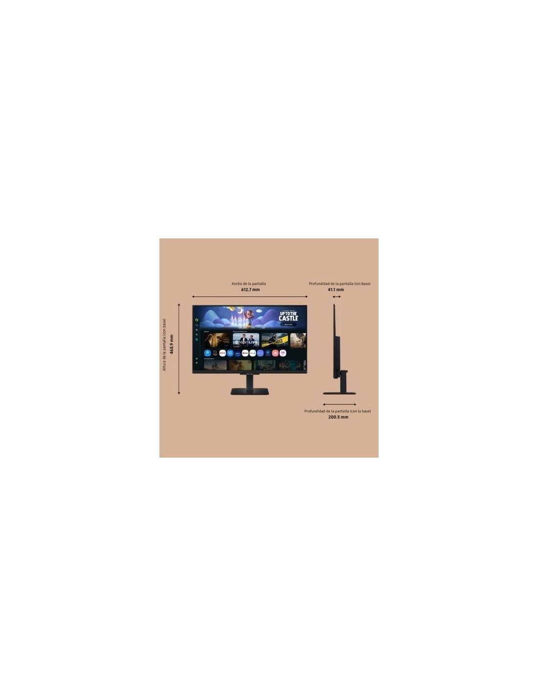 Smart Monitor Samsung M5 S27FM500EU 27", Full HD, Multimedia, Smart TV