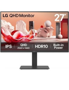 Monitor Profesional LG 27BA45QB-B 27", QHD, Multimedia, Regulable en a