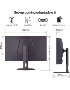 Monitor Gaming Curvo LG UltraGear 32G600A-B 31.5", QHD, 1ms, 180Hz, VA 2