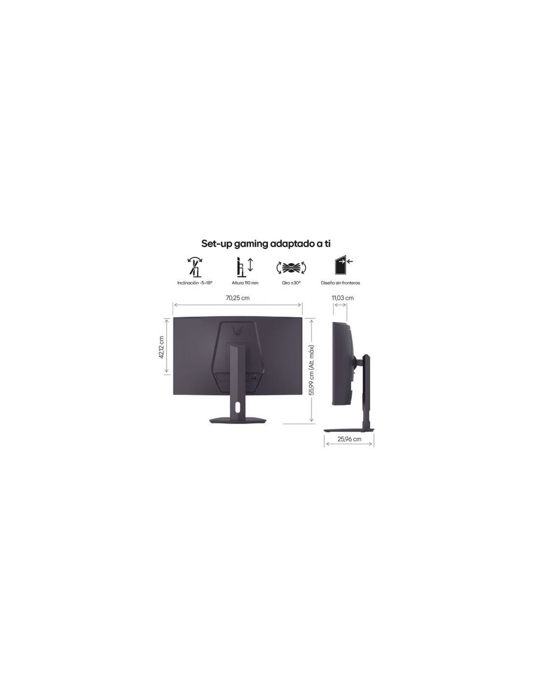 Monitor Gaming Curvo LG UltraGear 32G600A-B 31.5", QHD, 1ms, 180Hz, VA