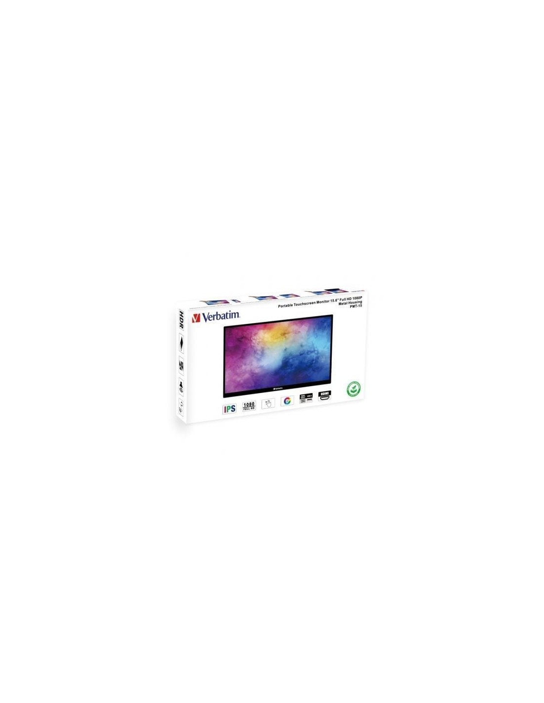 Monitor Portátil Táctil Verbatim PMT-15 15.6", Full HD, Multimedia, Ne