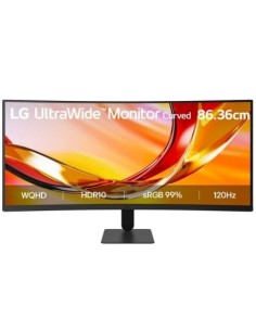 Monitor Profesional Ultrapanorámico Curvo LG 34U601B-B 34", WQHD, Negr