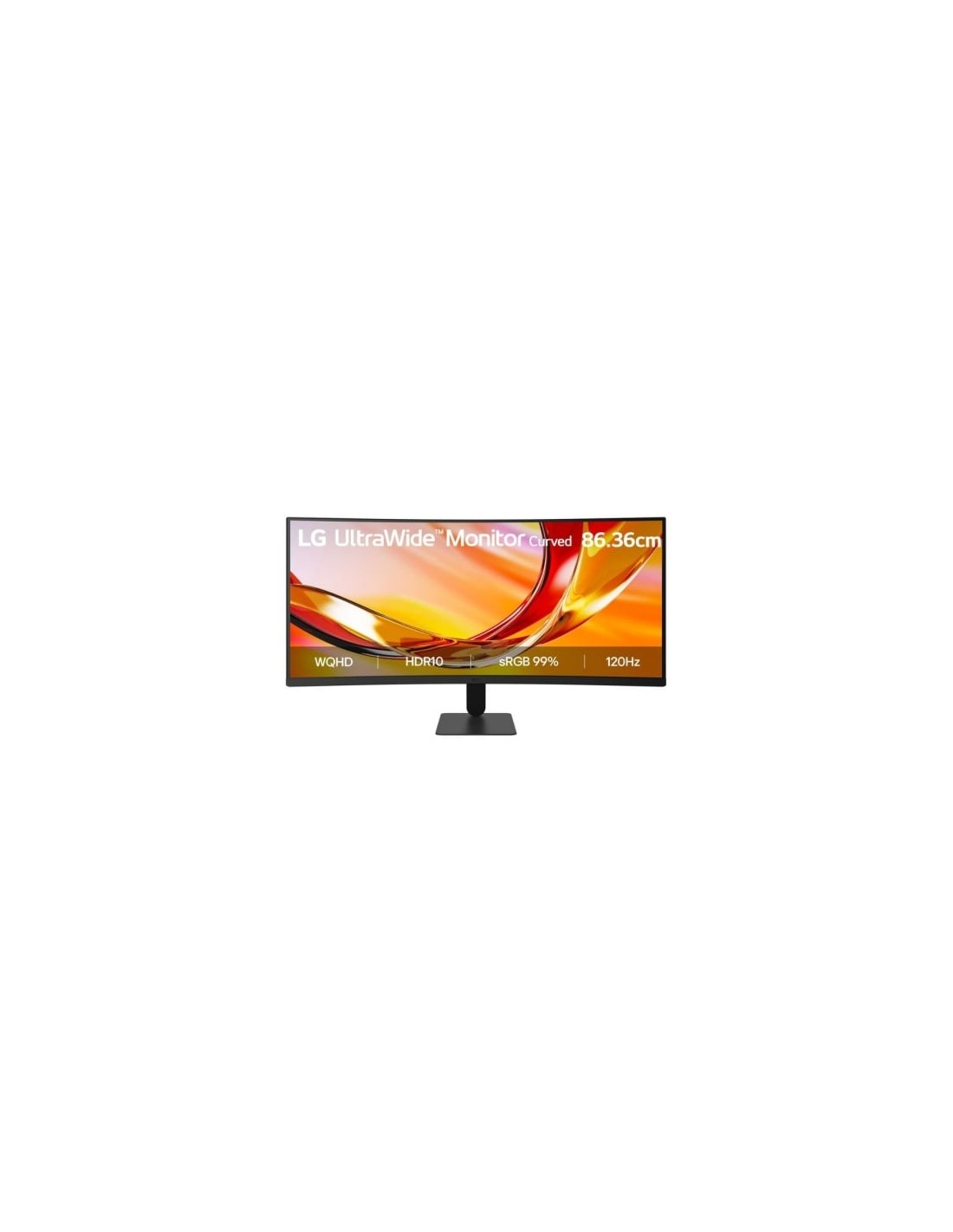 Monitor Profesional Ultrapanorámico Curvo LG 34U601B-B 34", WQHD, Negr