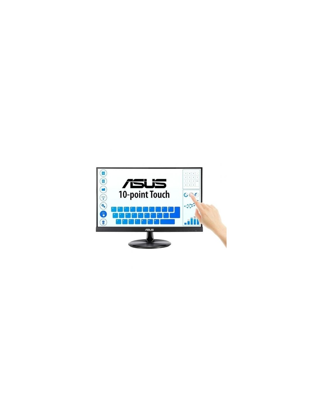 Monitor Profesional Táctil Asus VT229H 21.5", Full HD, Multimedia, Neg