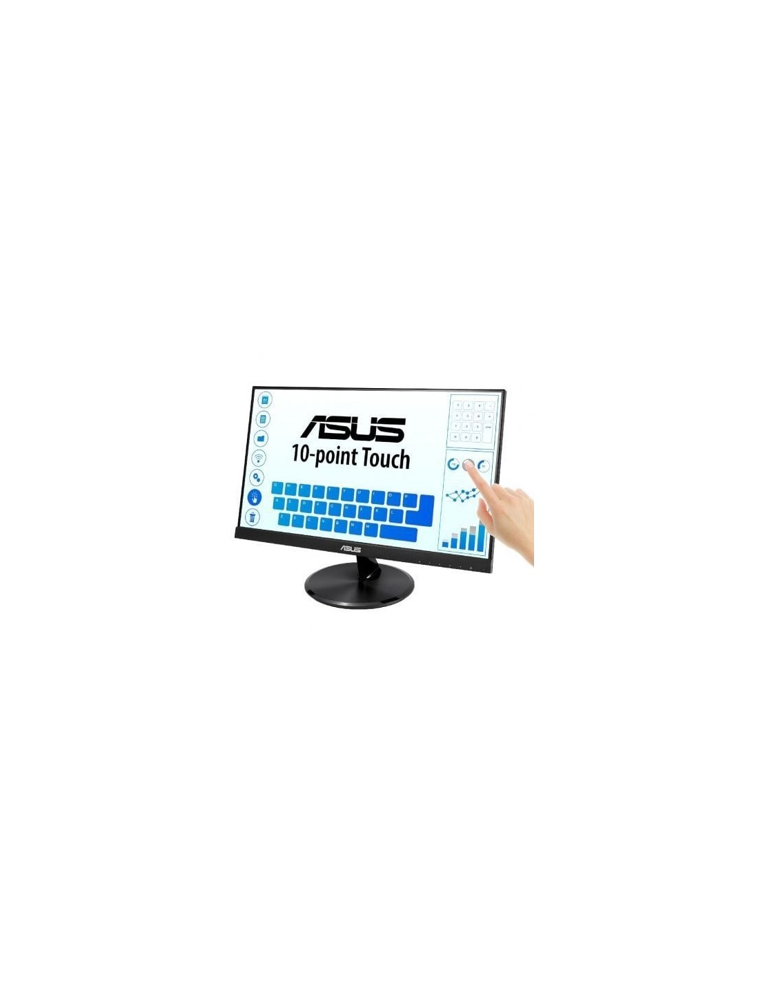 Monitor Profesional Táctil Asus VT229H 21.5", Full HD, Multimedia, Neg
