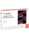 Monitor Portátil Táctil Verbatim Duo Essentials 15.6" + 15.6", Full HD