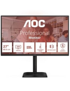 Monitor Profesional AOC Q27E4CV 27", QHD, Multimedia, Regulable en alt