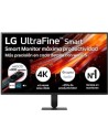 Smart Monitor LG Ultrafine 32U701SB-B 31.5", 4K, Multimedia, Smart TV,