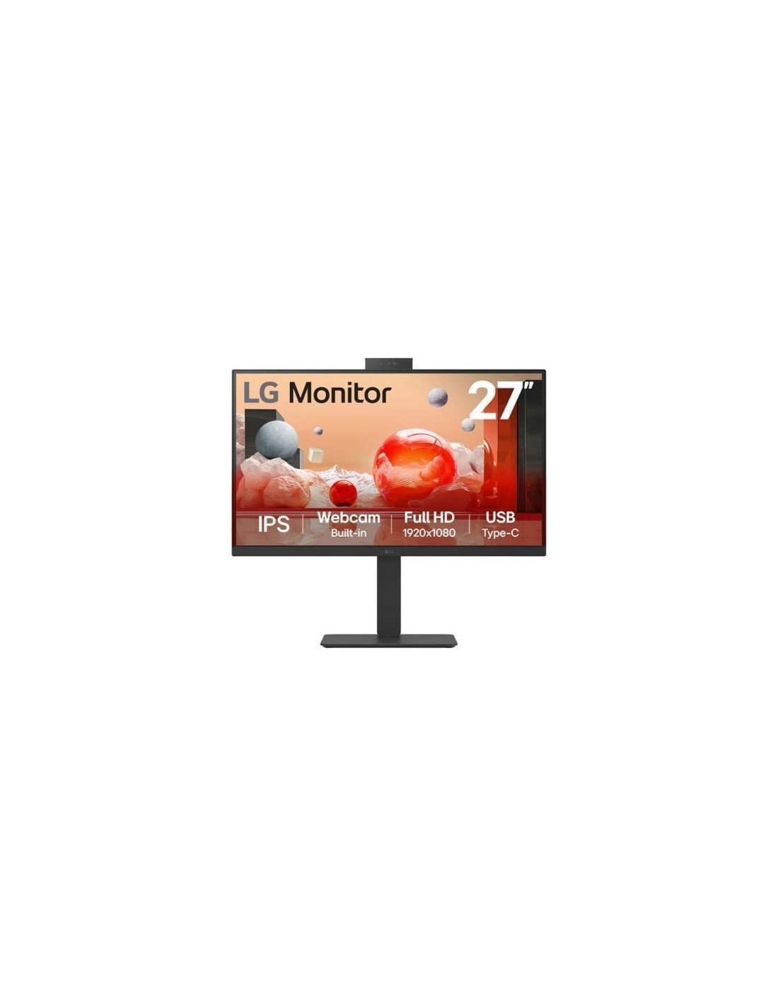 Monitor Profesional LG 27BA850-B 27", Full HD, Webcam, Multimedia, Reg